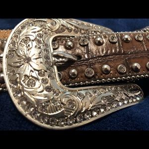 Nocona ladies turquoise stone western belt